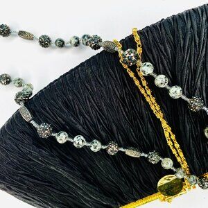 Dalmatian Jasper & Designer Beads Necklace Handmade Jewelry NWT